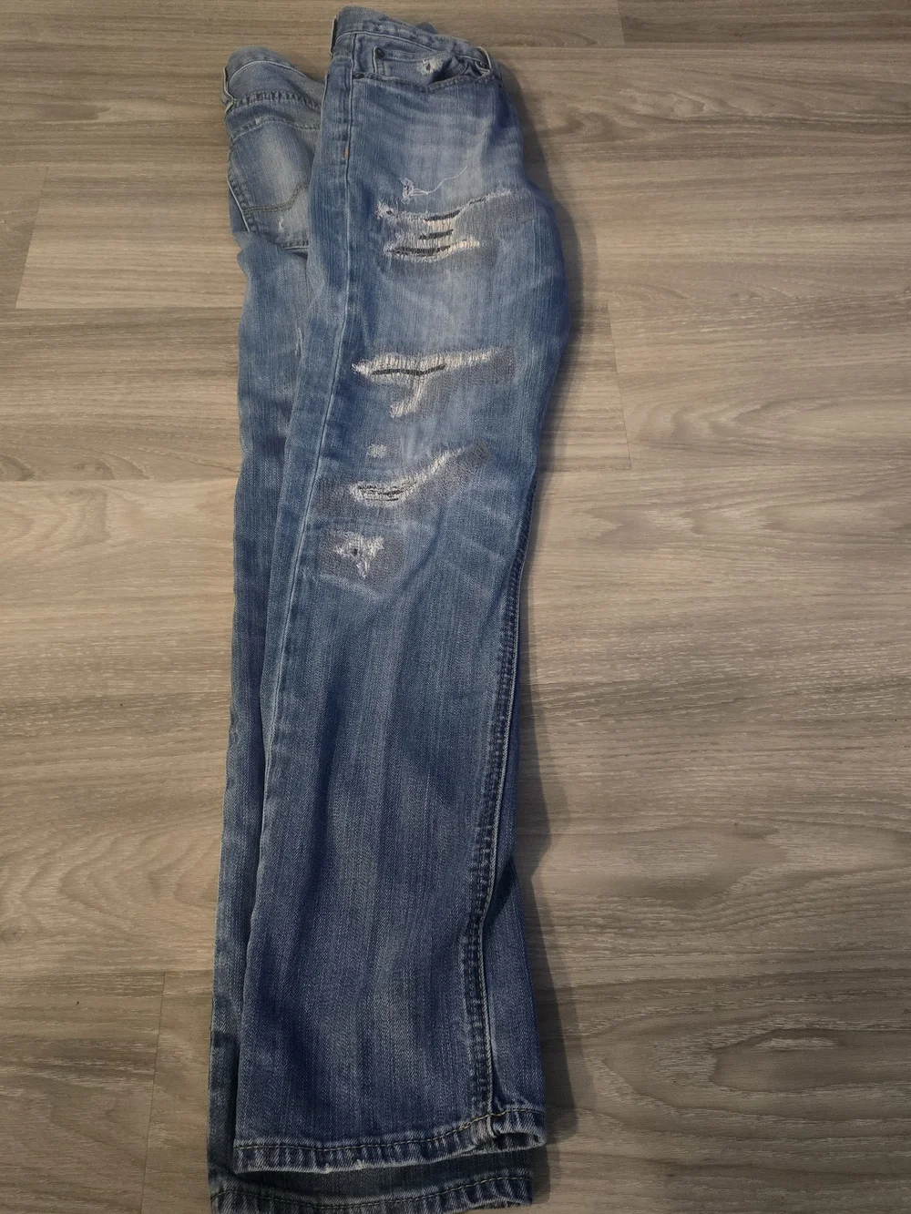 American Eagle Outfitters Men's Straight Jeans - Blue